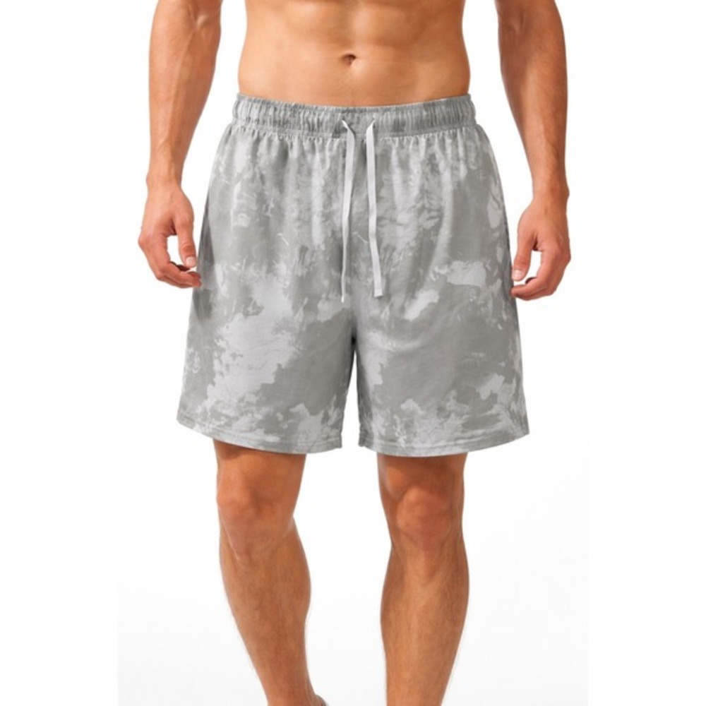 DSG Grey Marble Print Athletic Training Shorts 2XL Activewear Sporty‎ Gym 87-40